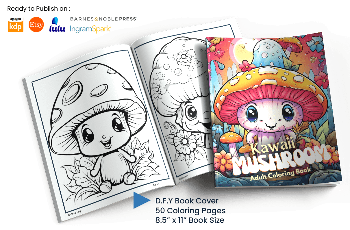 KawaiiMushroom-MockupColoringBook